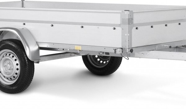 Basic STL 7.5-25-13.1 ungebremst mit Flachplane montiert