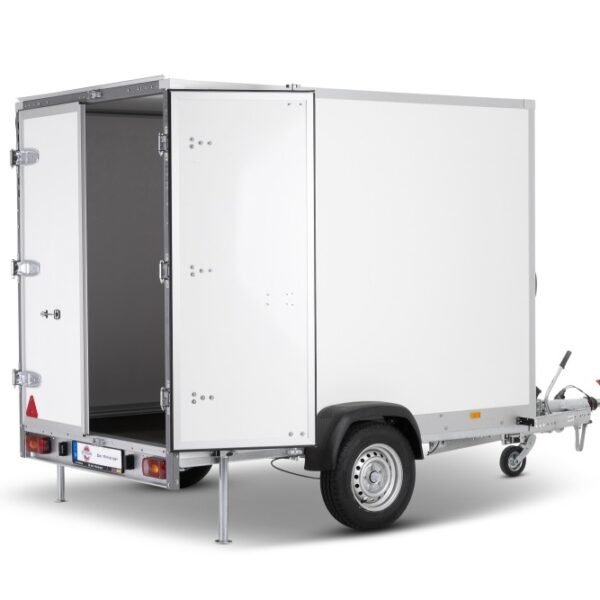 STPK O2 13-25-15.1.P15.2 Flügeltüren, P-Box gebremst, Plywood mit 1 x Flügeltüren und 2 x Abstellstütze